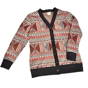 60’s Catalina Sportswear Patterned Button Up Cardigan Women’s 40 EC